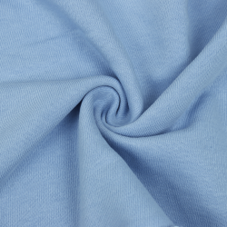Ткань Футер 3-х нитка, Петля, цвет Светло-Голубой (на отрез)  в Крымске