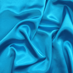 *Ткань Атлас-сатин, цвет Голубой (на отрез)  в Крымске