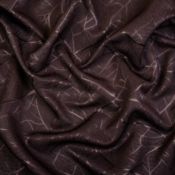 Ткань Блэкаут для штор &quot;Ледовое тиснение цвет Темно-Коричневый&quot; (на отрез)  в Крымске