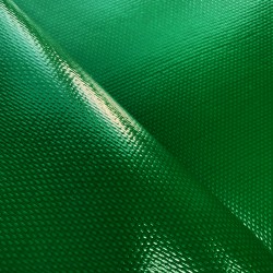 Ткань ПВХ 600 гр/м2 плотная, Зелёный (Ширина 150см), на отрез  в Крымске