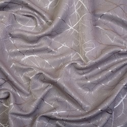 Ткань Блэкаут для штор светозатемняющая 75% &quot;Ледовое тиснение цвет Серый&quot; (на отрез)  в Крымске