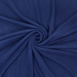 Флис Односторонний 130 гр/м2, цвет Темно-синий (на отрез)  в Крымске