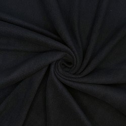 Флис Односторонний 130 гр/м2, цвет Черный (на отрез)  в Крымске