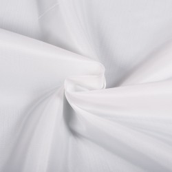 Ткань подкладочная Таффета 190Т, цвет Белый (на отрез)  в Крымске