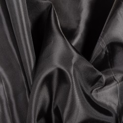 Ткань подкладочная Таффета 190Т, цвет Черный (на отрез)  в Крымске