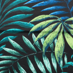 Интерьерная ткань Дак (DUCK), принт &quot;Тропические листья&quot; (на отрез)  в Крымске