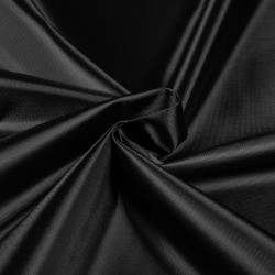 *Ткань Оксфорд 210D PU, цвет Черный (на отрез)  в Крымске
