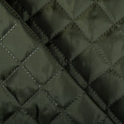 Стеганая подкладочная ткань с синтепоном (100гр/м2), цвет Хаки (на отрез)  в Крымске